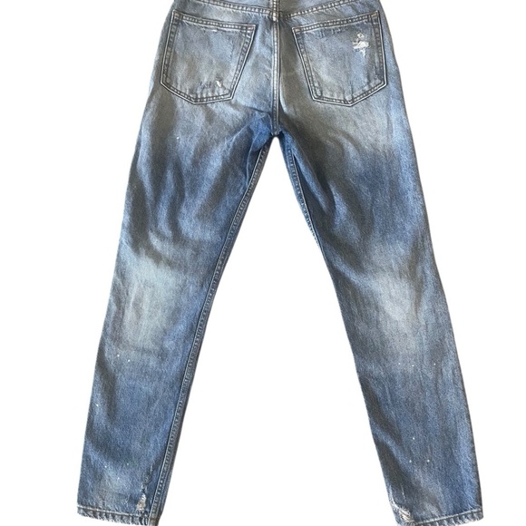 Boyish High Waisted Rigid Skinny Jeans with Distressed Details Size 27 - Picture 3 of 8